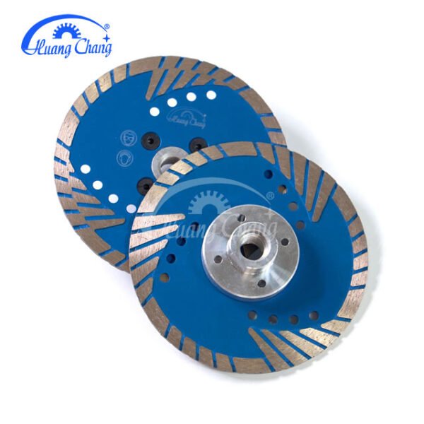 Disco de corte de sierra circular turbo triangular ondulado de diamante pequeño para granito