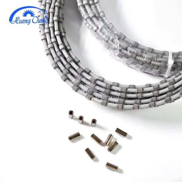 Huangchang D10,5 mm Sierra de hilo diamantado galvánico de muelle y caucho para hormigón armado - Imagen 3