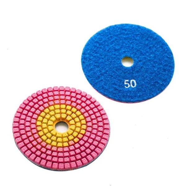 Herramienta amoladora flexible de 4 pulgadas Almohadillas pulidoras de diamante para granito y piedra de mármol - Imagen 2