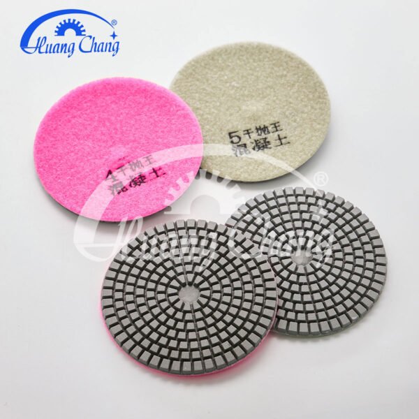 Almohadillas de pulido de diamante en seco de 3 pulgadas para hormigón Herramienta abrasiva HC-CPP-0001-3